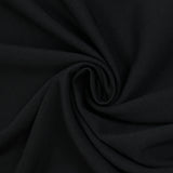 Crêpe de polyester lourd Tania noir