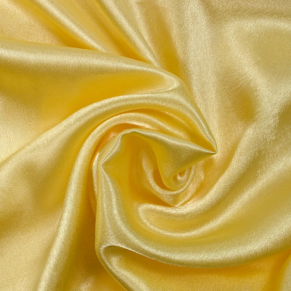 Crêpe satin polyester bouton d'or