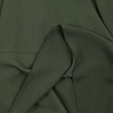 Khaki polyester crepe de chine