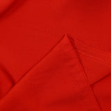 Crêpe de chine polyester rouge groseille