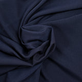 Crepé de China de poliéster azul oscuro