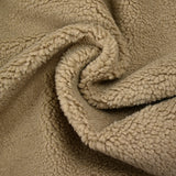 Bombardier suédine craquelée noir envers mouton taupe
