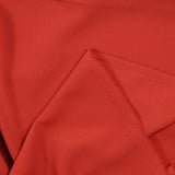 Crepé de China de poliéster rojo amapola
