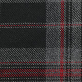 Laine mélangée tartan rouge, gris et noir