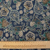 Maille fine Lurex indian spirit fond marine