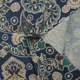 Maille fine Lurex indian spirit fond marine