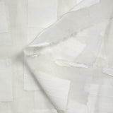 Mousseline dévorée à empiècements blanc