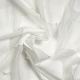 Mousseline dévorée à empiècements blanc