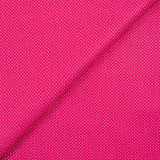 Coton imprimé pois 1mm fond fuchsia
