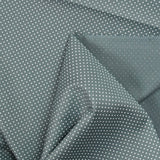 Coton imprimé pois 1mm fond gris bleuté