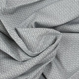 Coton imprimé flèche noir fond blanc