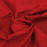 Coton imprimé pois 1mm fond bordeaux