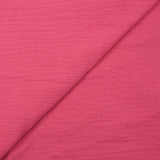 Gasa doble de algodón rosa caramelo