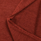 Maille tricot chinée polyester brique