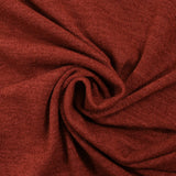 Maille tricot chinée polyester brique