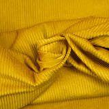 Cotton ribbed velvet 5 mm mustard