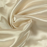 Crêpe satin polyester blond platine