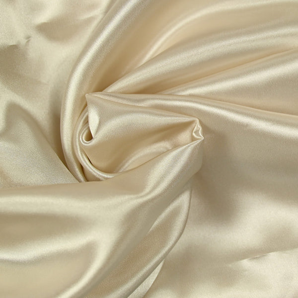 Crêpe satin polyester blond platine