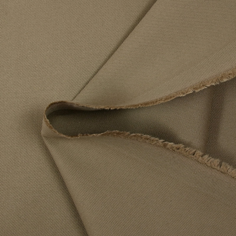 Gabardine de coton beige