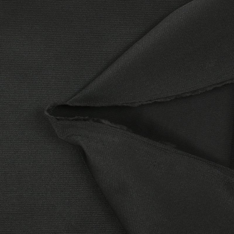 Polycoton satiné noir