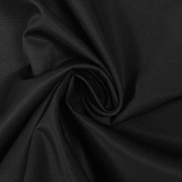 Polycoton satiné noir