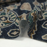 Maille fine Lurex indian spirit fond marine