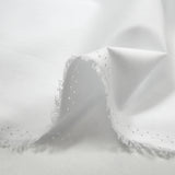 Coton uni blanc optique