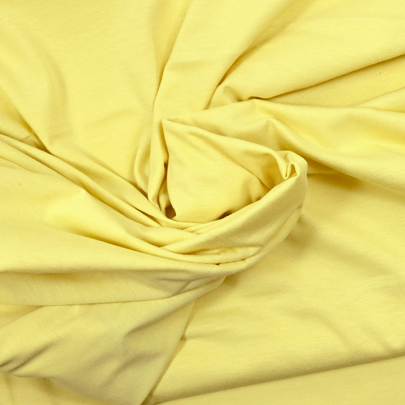 Camiseta de algodón amarillo con estampado