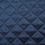 Twill matelassé à carreaux marine