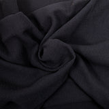 Simple gaze de laine mélangée noir