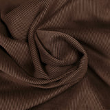 Velours côtelé polyester 2 mm marron