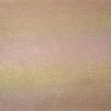 Crêpe satin irisé arc-en-ciel fond nude