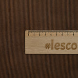 Velours côtelé polyester 2 mm marron