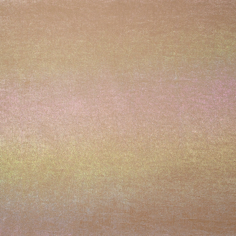 Crêpe satin irisé arc-en-ciel fond nude