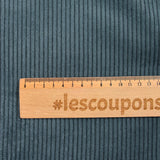 Velours côtelé polyester 4 mm gris acier