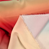 Crêpe imprimé tie and dye fond beige