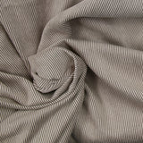 Velours côtelé polyester 2 mm grège