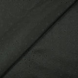 Suédine perforée trèfle noir