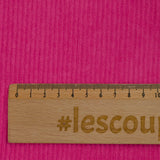 Velours côtelé polyester 2 mm fuchsia