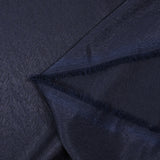 Polyester fin satiné chevrons hachurés bleu nuit