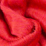 Laine mélangée peignée uni orange et fuchsia