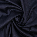 Polyester fin satiné chevrons hachurés bleu nuit