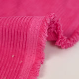 Velours côtelé polyester 2 mm fuchsia