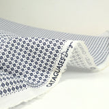 Coton imprimé capsule marine fond blanc