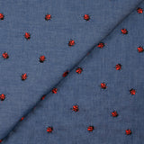 Cotton cotton chambray ladybug