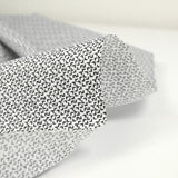 Coton imprimé flèche noir fond blanc