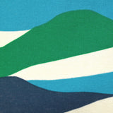 Sweat envers doudou crépuscule vert prairie, kaki et bleu