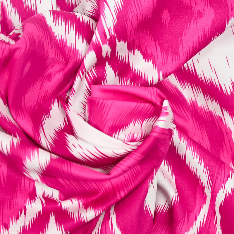 Cotton satin elastane pink love love