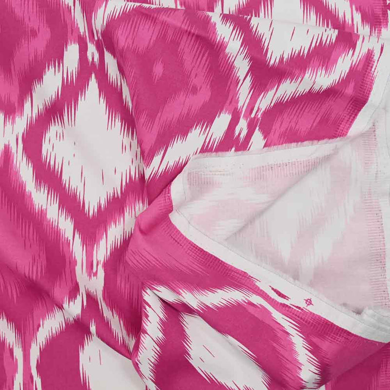 Cotton satin elastane pink love love