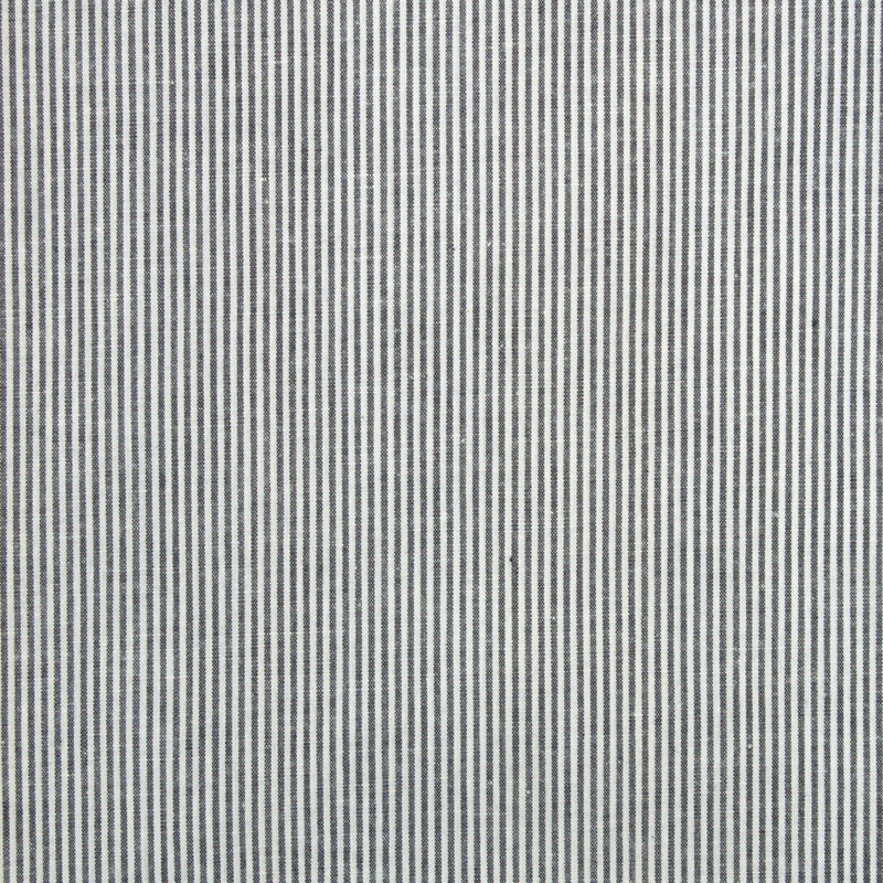Coton chemise rayé gris anthracite et blanc